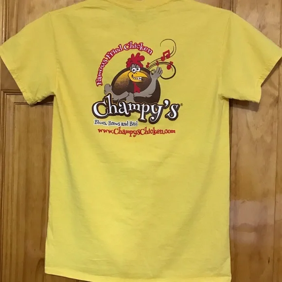 Champy's Fried Chicken Yellow T-shirt
Blues, Brews and Bird
Small
100% Cotton - Picture 6 of 8